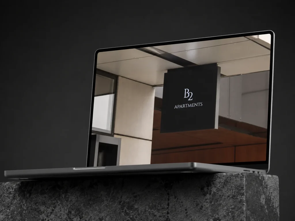 b2 apartments logo creation